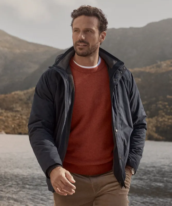 Lambswool Crew Neck Knit - Burnt Orange sold by GAZMAN