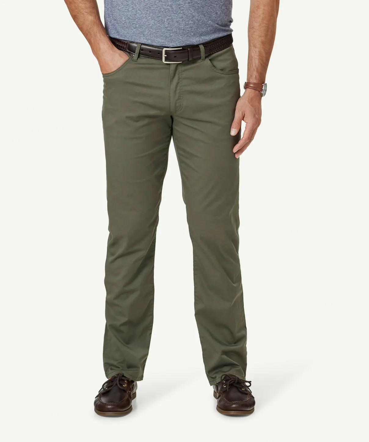 Featherweight Five Pocket Pants - Khaki sold by GAZMAN