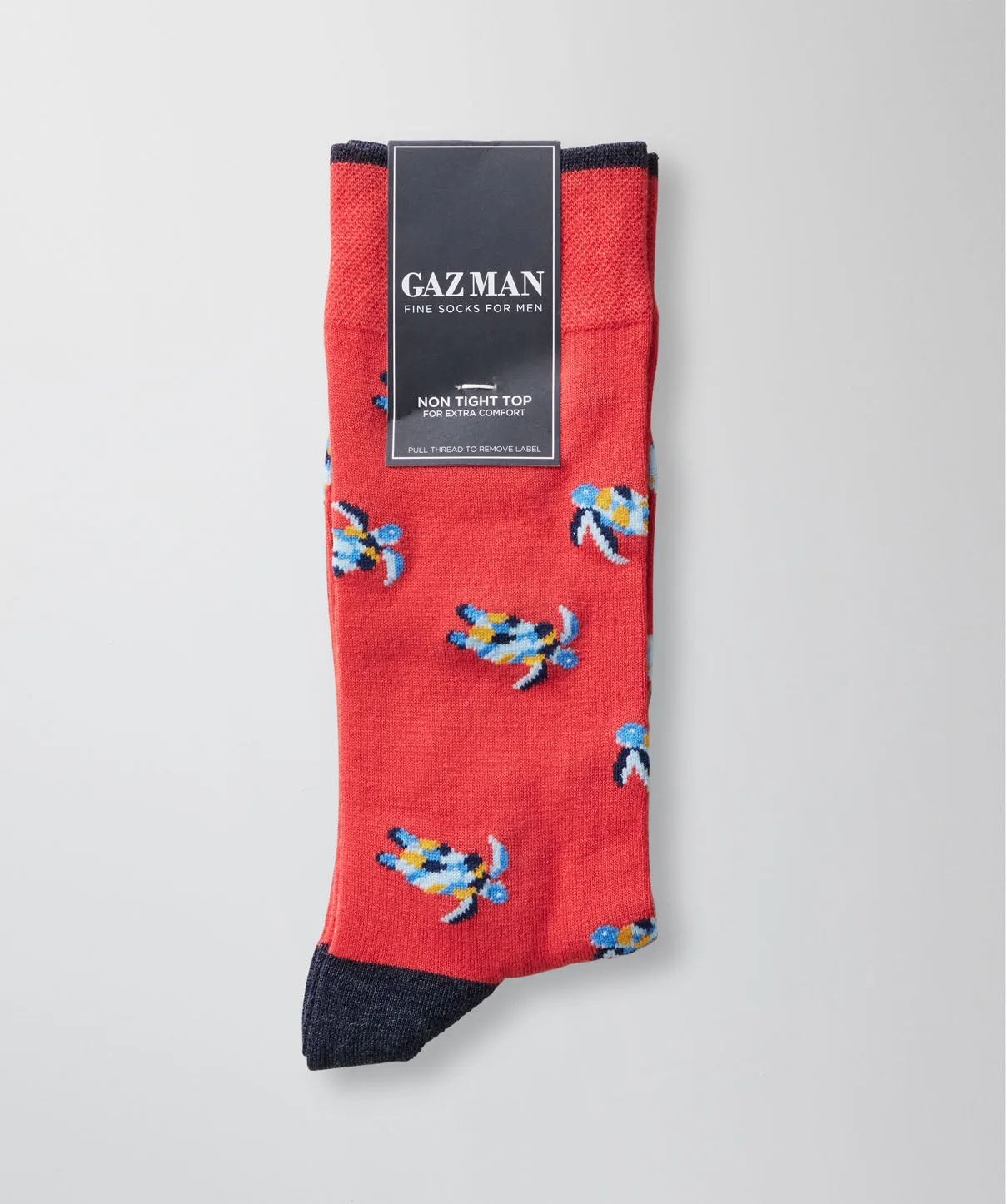 Non Tight Sea Turtle Sock - Red sold by GAZMAN product image thumbnail 2