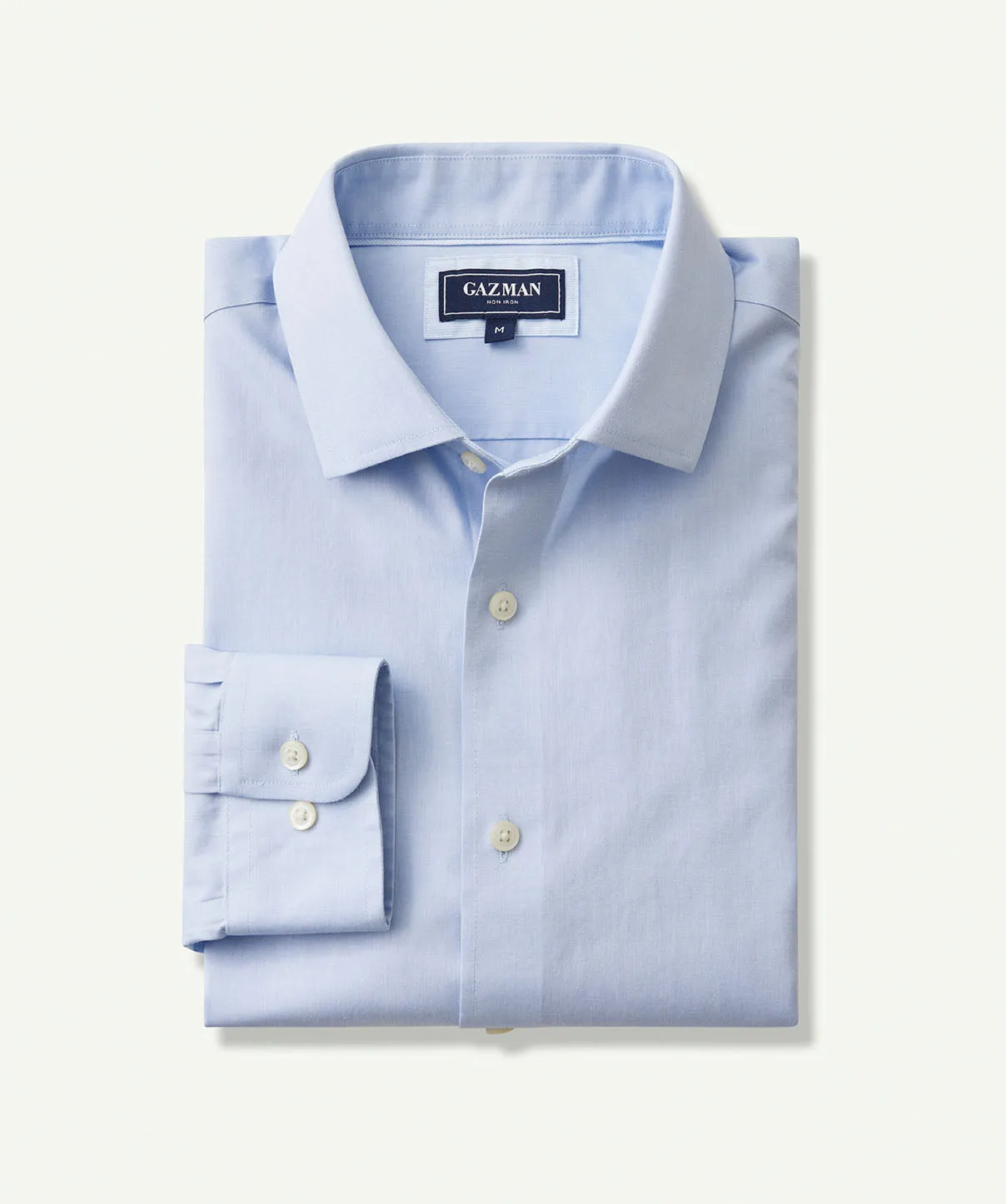 Non-Iron Business Long Sleeve Shirt - Light Blue sold by GAZMAN