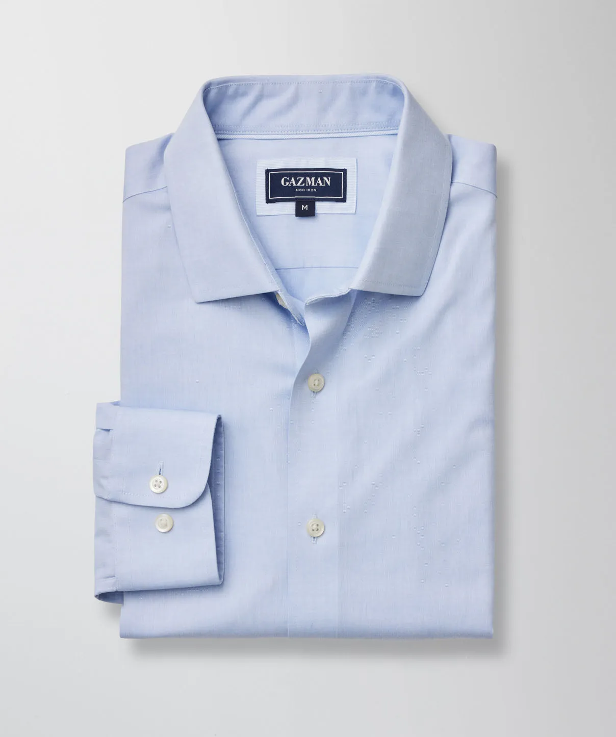 Non-Iron Business Long Sleeve Shirt - Light Blue sold by GAZMAN product image thumbnail 3