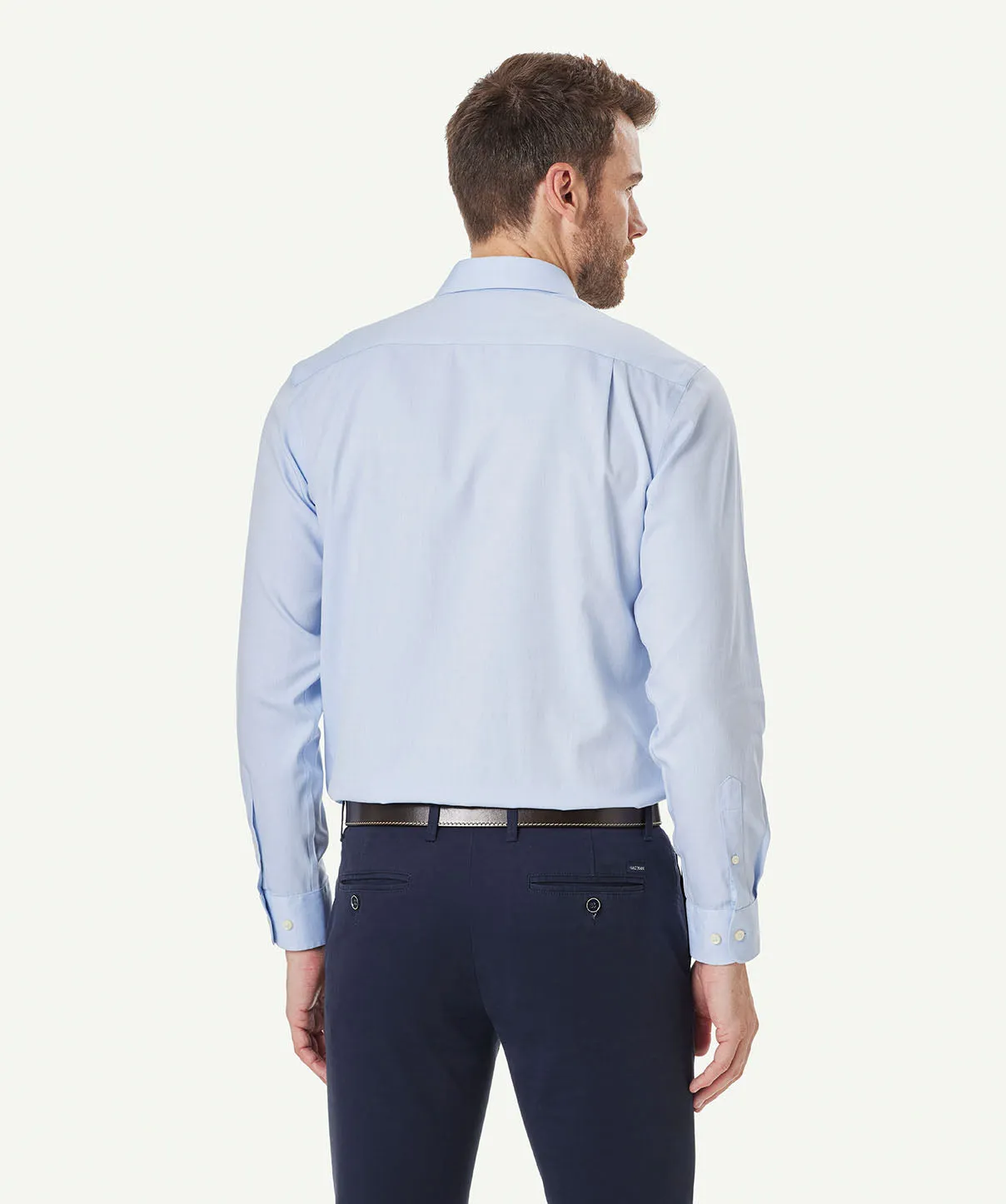 Non-Iron Business Long Sleeve Shirt - Light Blue sold by GAZMAN product image thumbnail 4