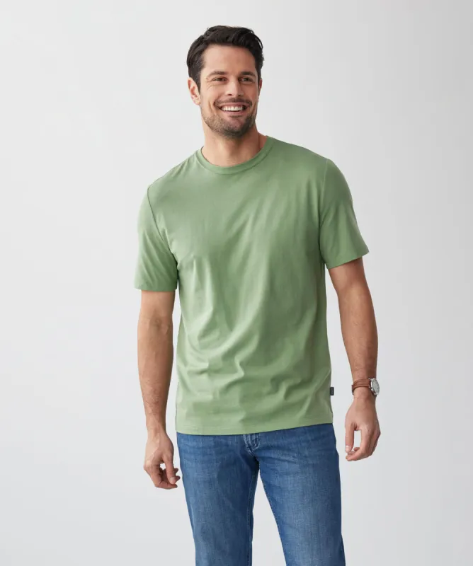 Basic Crew T-shirt - Sage sold by GAZMAN