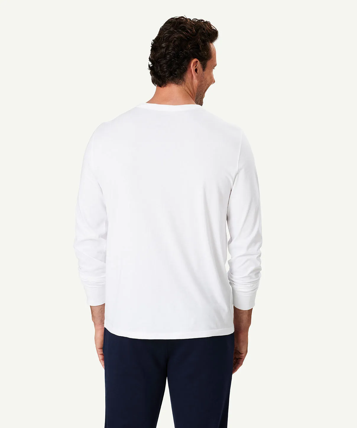 Long Sleeve Pocket T-shirt - White sold by GAZMAN product image thumbnail 3