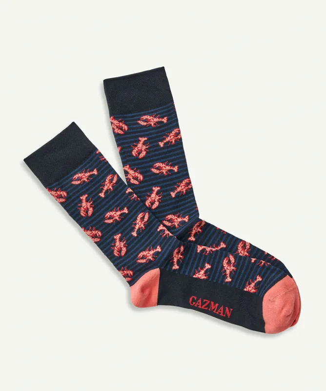 Non Tight Lobster Sock - Navy sold by GAZMAN