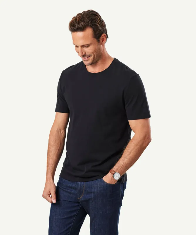 Basic Crew T-shirt - Black sold by GAZMAN