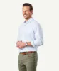 Non-Iron Twill Check Long Sleeve Shirt - Blue sold by GAZMAN