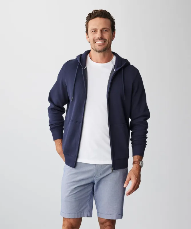 Zip Through Hoodie - Navy sold by GAZMAN