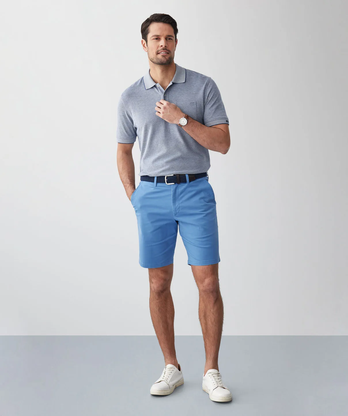 Comfort Twill Shorts - Blue sold by GAZMAN product image thumbnail 5