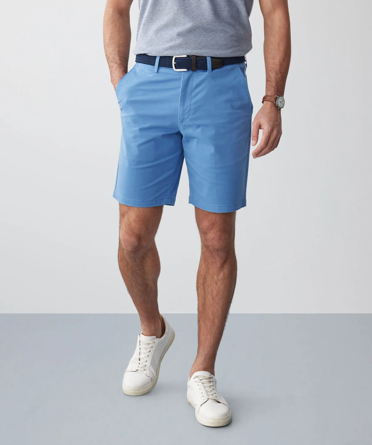 Comfort Twill Shorts - Blue sold by GAZMAN