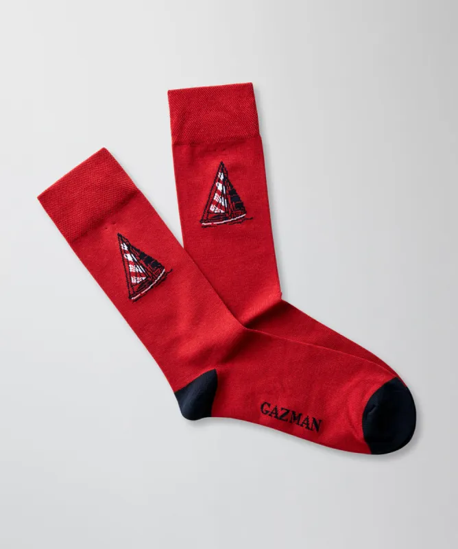 Non Sailing Sock - Red sold by GAZMAN