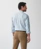 Non-Iron Twill Check Long Sleeve Shirt - Blue sold by GAZMAN