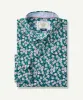 Tailored Casual Floral Print Long Sleeve Shirt - Parakeet sold by GAZMAN