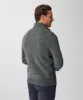 Wool Blend Button Neck Knit - Khaki sold by GAZMAN