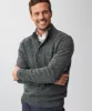 Wool Blend Button Neck Knit - Khaki sold by GAZMAN