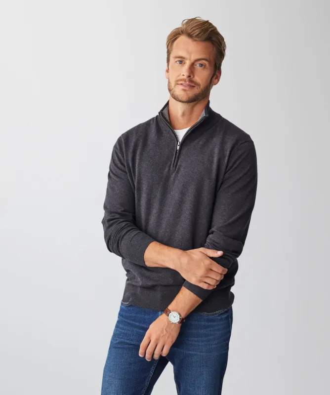High Flex Half Zip Knit - Charcoal sold by GAZMAN