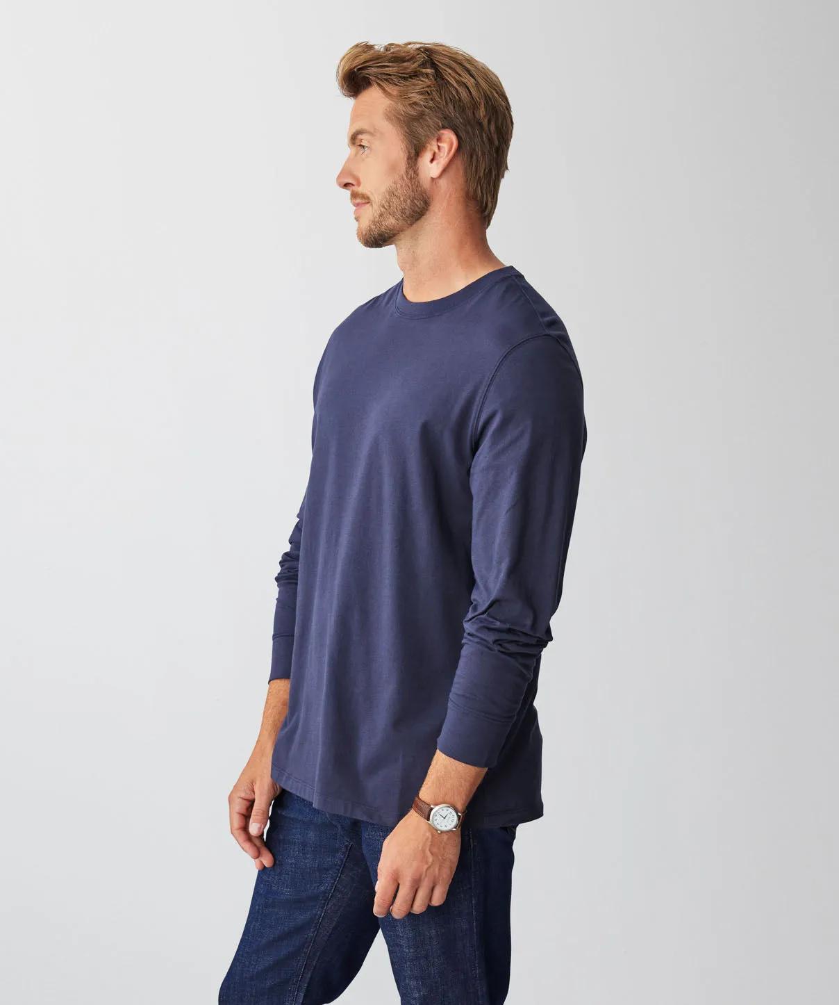 Long Sleeve T-shirt - Navy sold by GAZMAN product image thumbnail 4