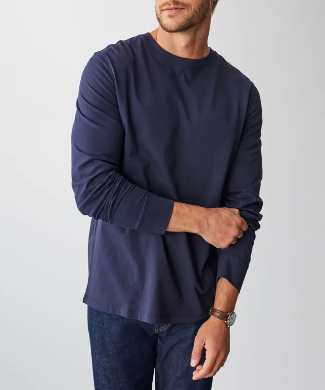 Long Sleeve T-shirt - Navy sold by GAZMAN