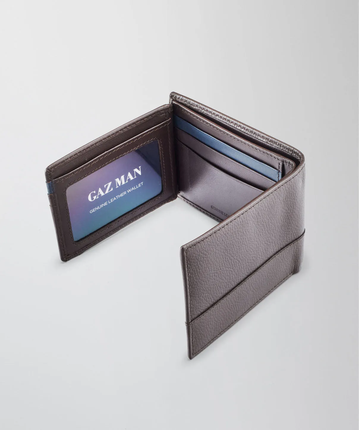 Trifold Leather Wallet - Brown sold by GAZMAN product image thumbnail 4