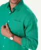 Pure French Linen Long Sleeve Shirt - Emerald sold by GAZMAN