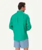 Pure French Linen Long Sleeve Shirt - Emerald sold by GAZMAN