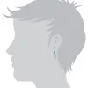 Classic Oval Emerald & Diamond Stud Earrings in 9ct White Gold sold by Gemondo Jewellery
