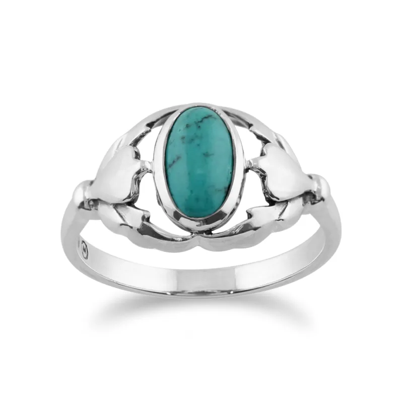 Gemondo 925 Sterling Silver 0.77ct Turquoise Ring sold by Gemondo Jewellery