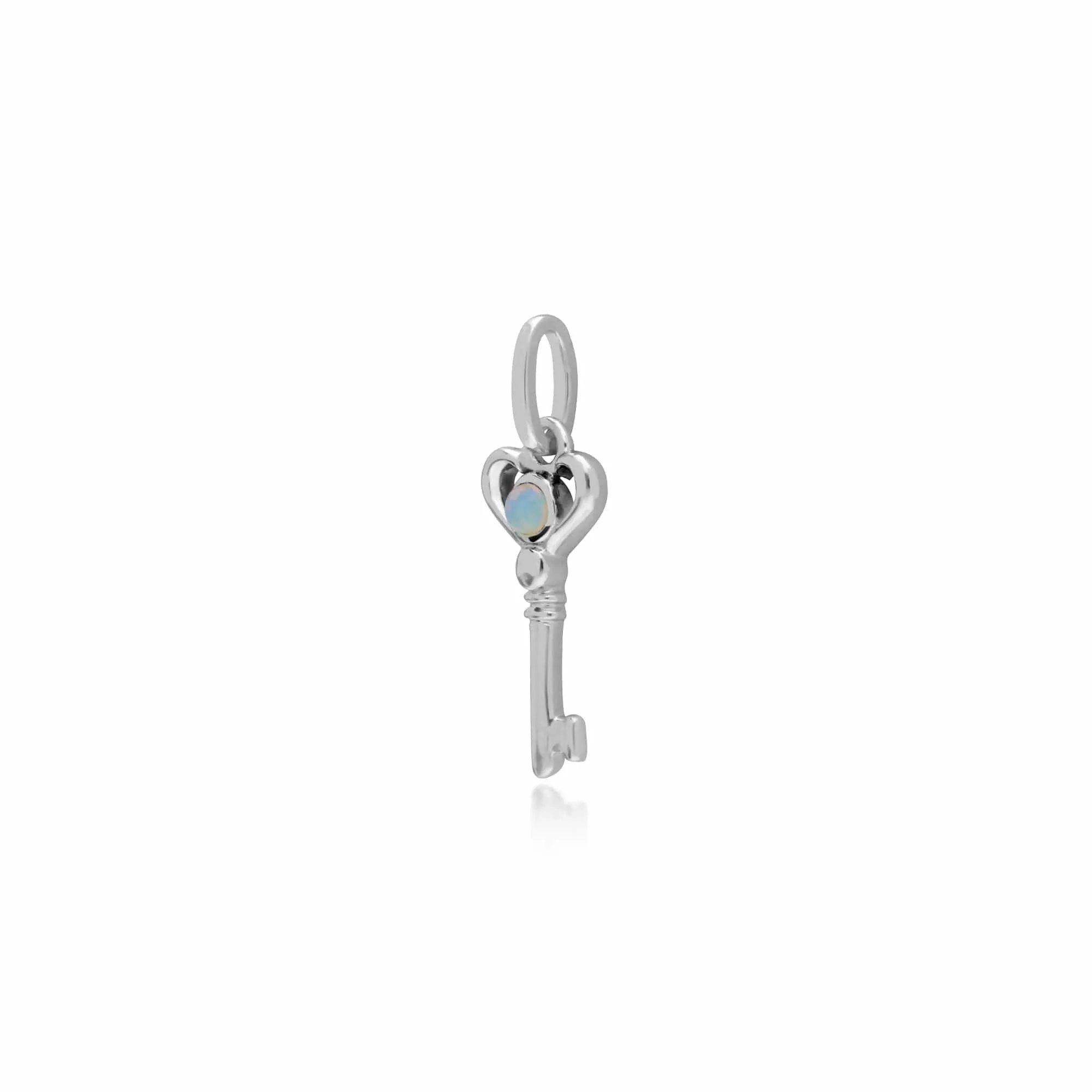 Gemondo Sterling Silver Opal Small Key Charm sold by Gemondo Jewellery product image thumbnail 2
