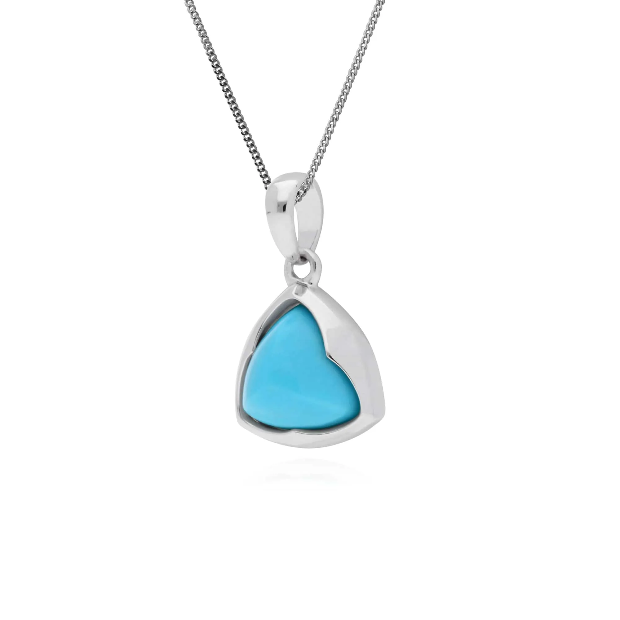 Gemondo Sterling Silver Prism Sugarloaf Turquoise Pendant on 45cm Chain sold by Gemondo Jewellery product image thumbnail 2