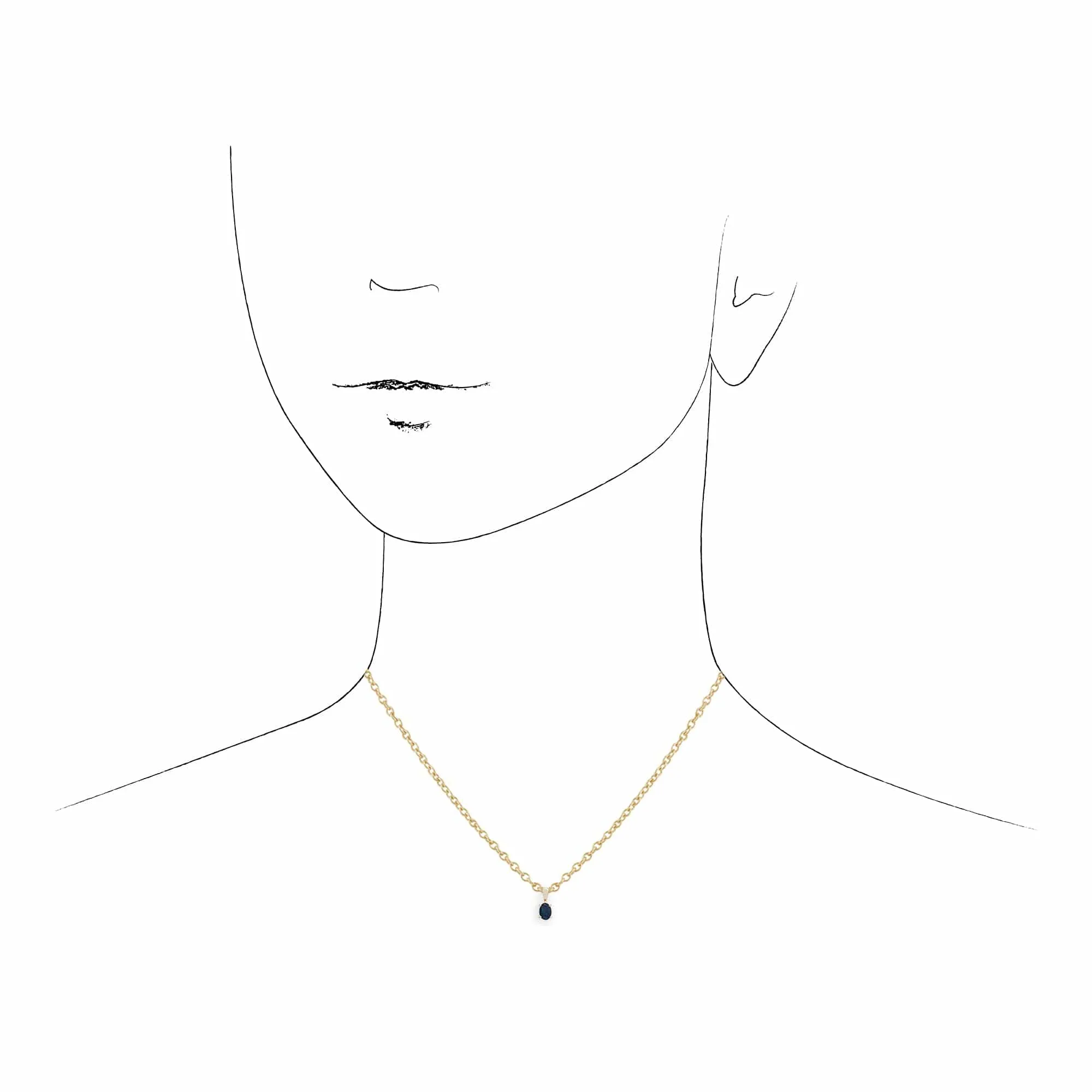 Classic Oval Triplet Opal Single Stone Pendant in 9ct Yellow Gold sold by Gemondo Jewellery product image thumbnail 3