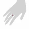 Gemondo 9ct White Gold 0.32ct Ruby & Diamond Floral Ring sold by Gemondo Jewellery
