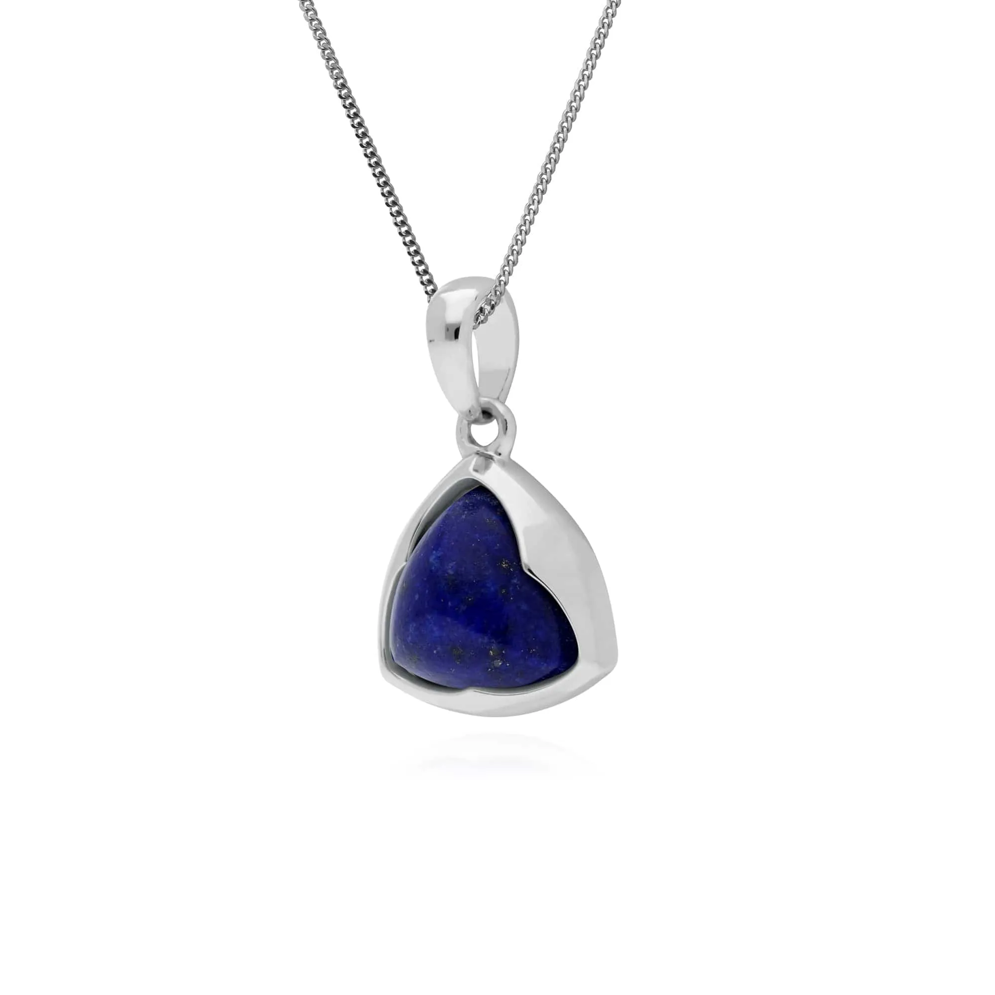 Gemondo Sterling Silver Prism Sugarloaf Lapis Lazuli Pendant on 45cm Chain sold by Gemondo Jewellery product image thumbnail 2