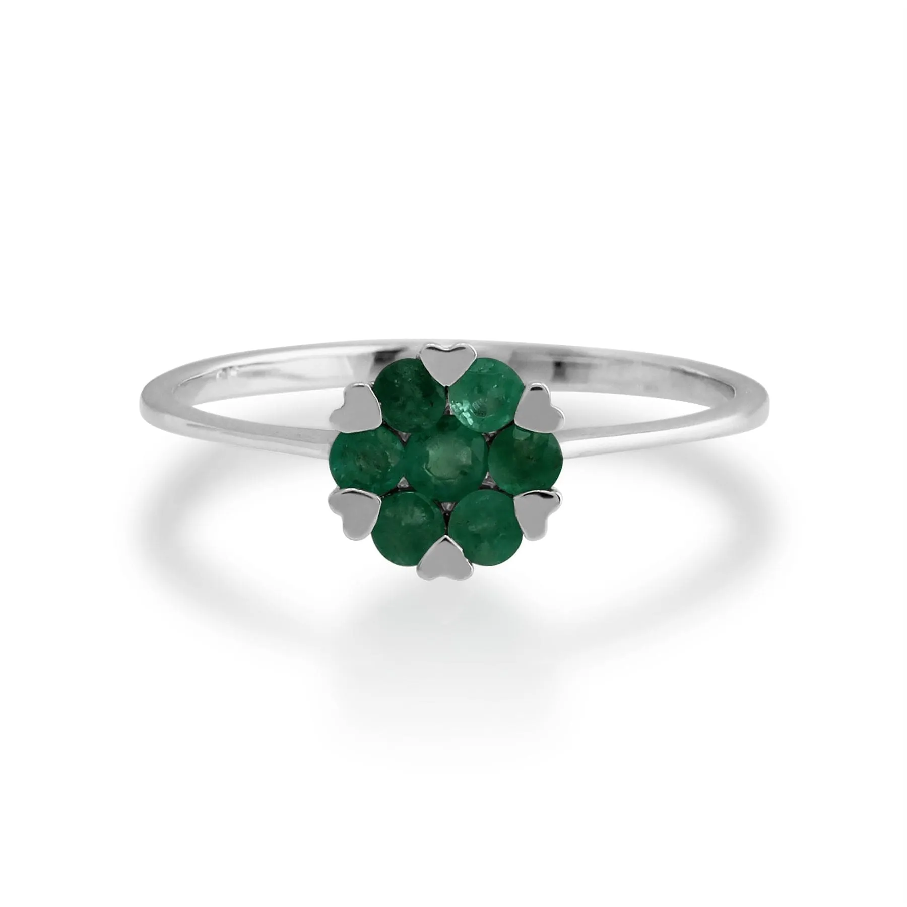 Gemondo 925 Sterling Silver 0.18ct Emerald Ring sold by Gemondo Jewellery product image thumbnail 2