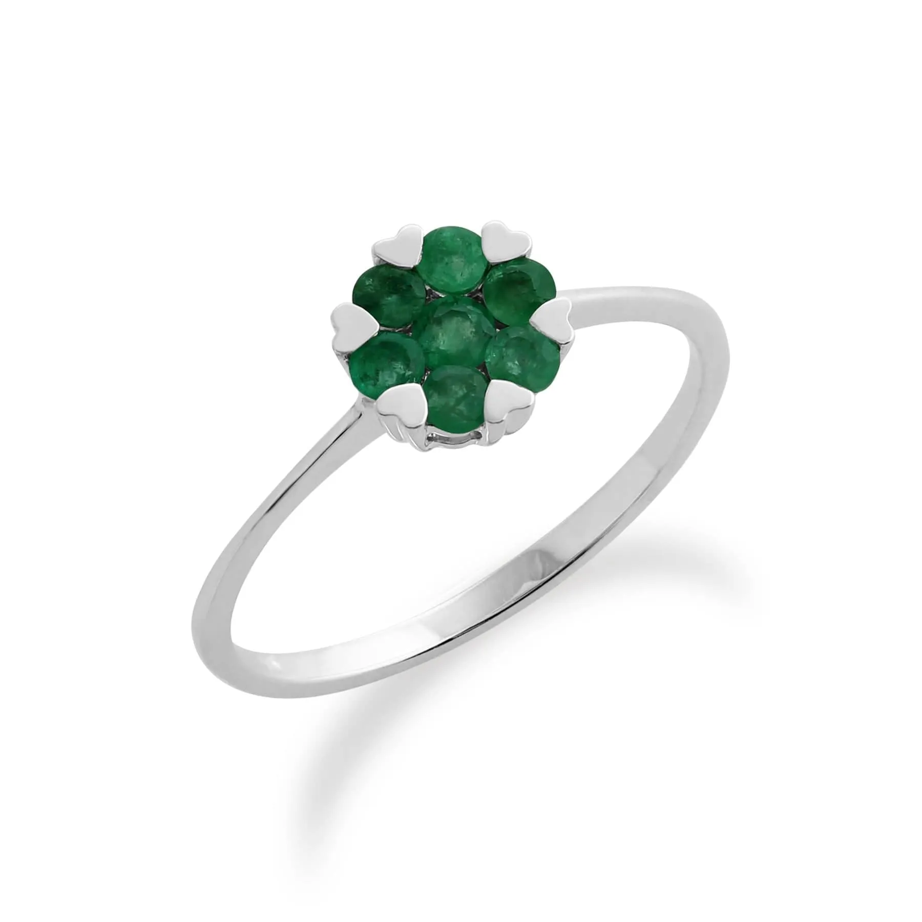Gemondo 925 Sterling Silver 0.18ct Emerald Ring sold by Gemondo Jewellery