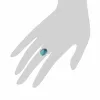 Gemondo Sterling Silver 4ct Turquoise Cabochon Oval Bezel Set Single Stone Ring sold by Gemondo Jewellery