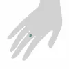 Gemondo 9ct White Gold 0.47ct Emerald & Diamond Oval Cluster Ring sold by Gemondo Jewellery