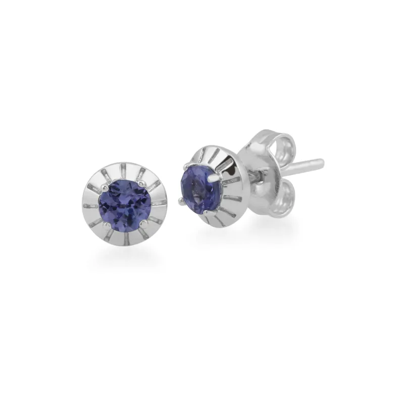Gemondo 925 Sterling Silver 0.34ct Tanzanite Stud Earrings sold by Gemondo Jewellery
