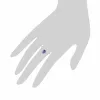 Gemondo 9ct White Gold 0.57ct Sapphire & Diamond Oval Cluster Ring sold by Gemondo Jewellery