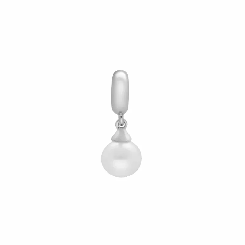 Achievement 'Stone of Purity' Sterling Silver Pearl Charm sold by Gemondo Jewellery