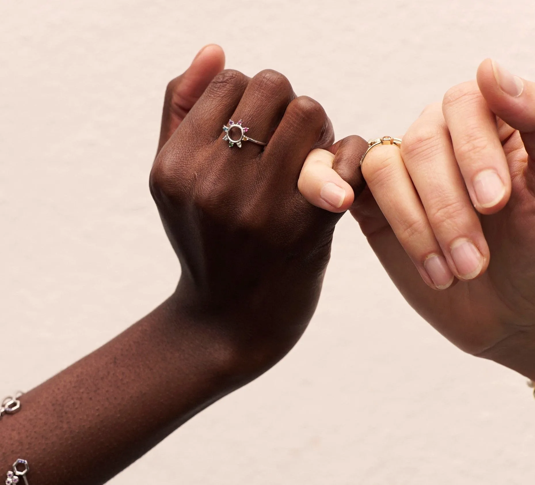 Rainbow Sunburst Ring in 925 Sterling Silver sold by Gemondo Jewellery product image thumbnail 3