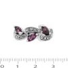 Art Nouveau Style Marquise Amethyst & Marcasite Ring in 925 Sterling Silver sold by Gemondo Jewellery