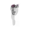 Art Nouveau Style Marquise Amethyst & Marcasite Ring in 925 Sterling Silver sold by Gemondo Jewellery