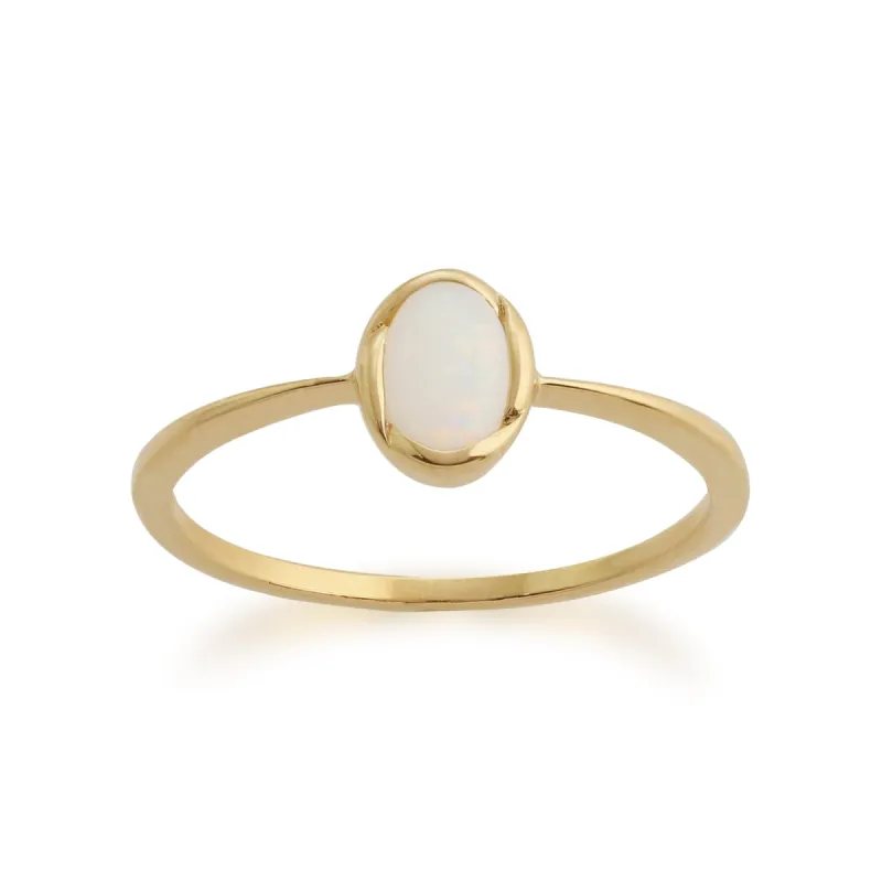 Gemondo 9ct Yellow Gold 0.29ct Opal Ring sold by Gemondo Jewellery