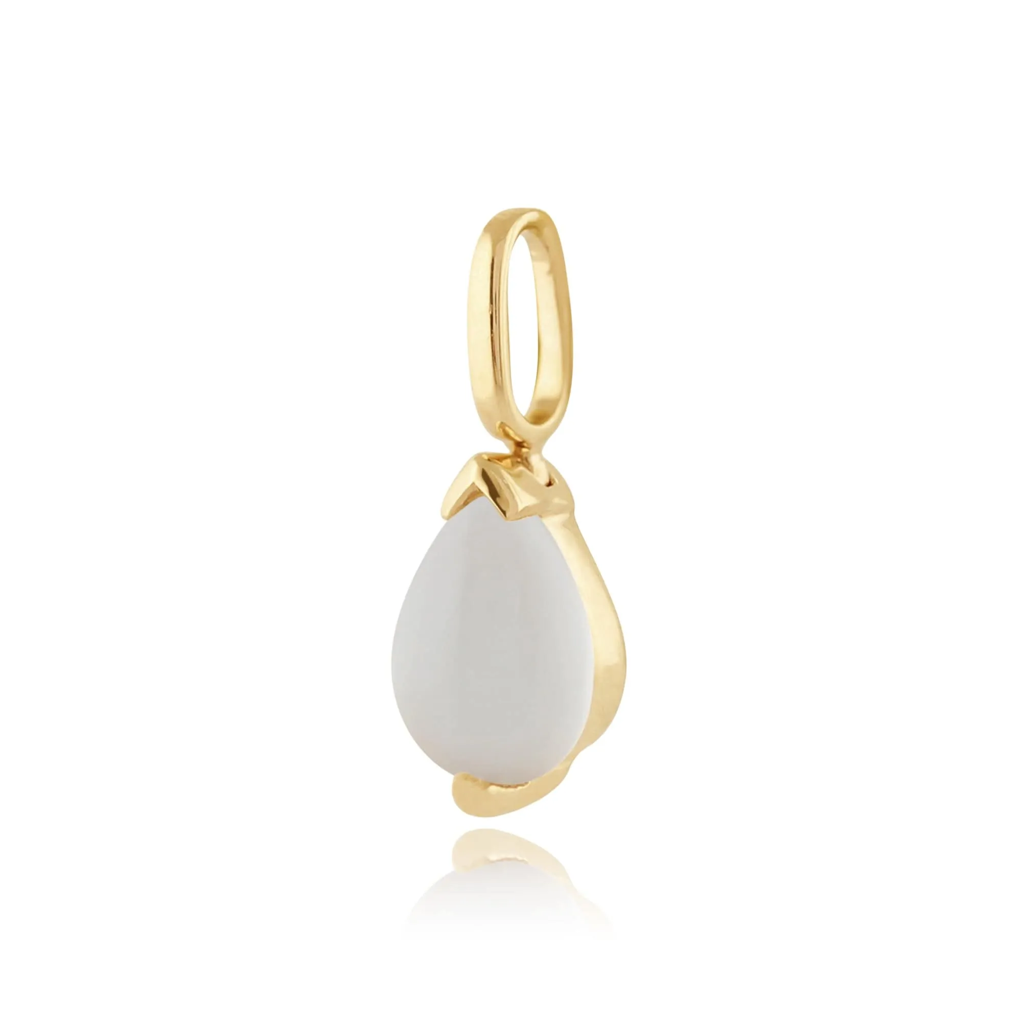 Classic Pear Moonstone Pendant in 9ct Yellow Gold sold by Gemondo Jewellery product image thumbnail 2