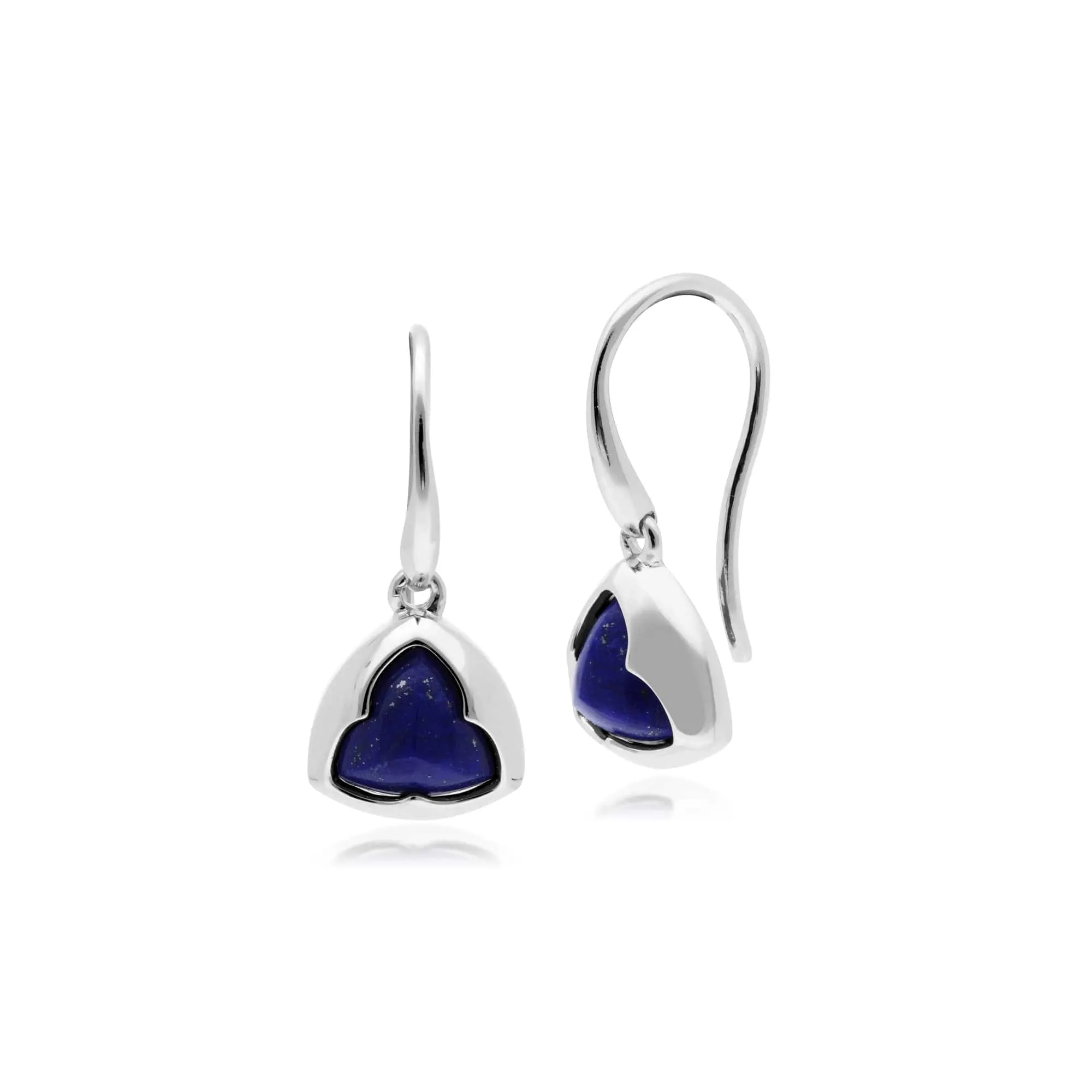 Gemondo Sterling Silver Prism Sugarloaf Lapis Lazuli Drop Earrings sold by Gemondo Jewellery