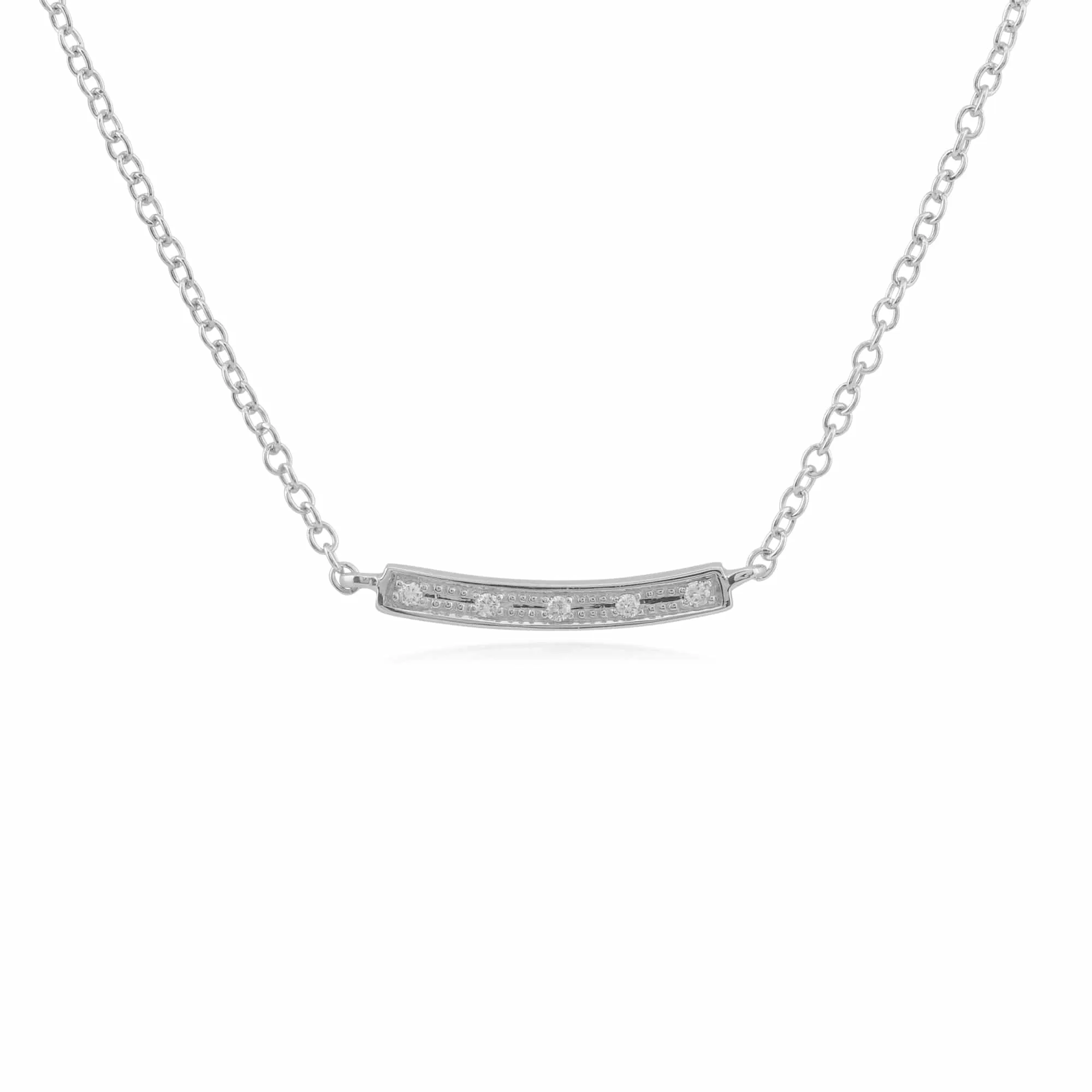 Gemondo 9ct White Gold 2pt Diamond 45cm Necklace sold by Gemondo Jewellery