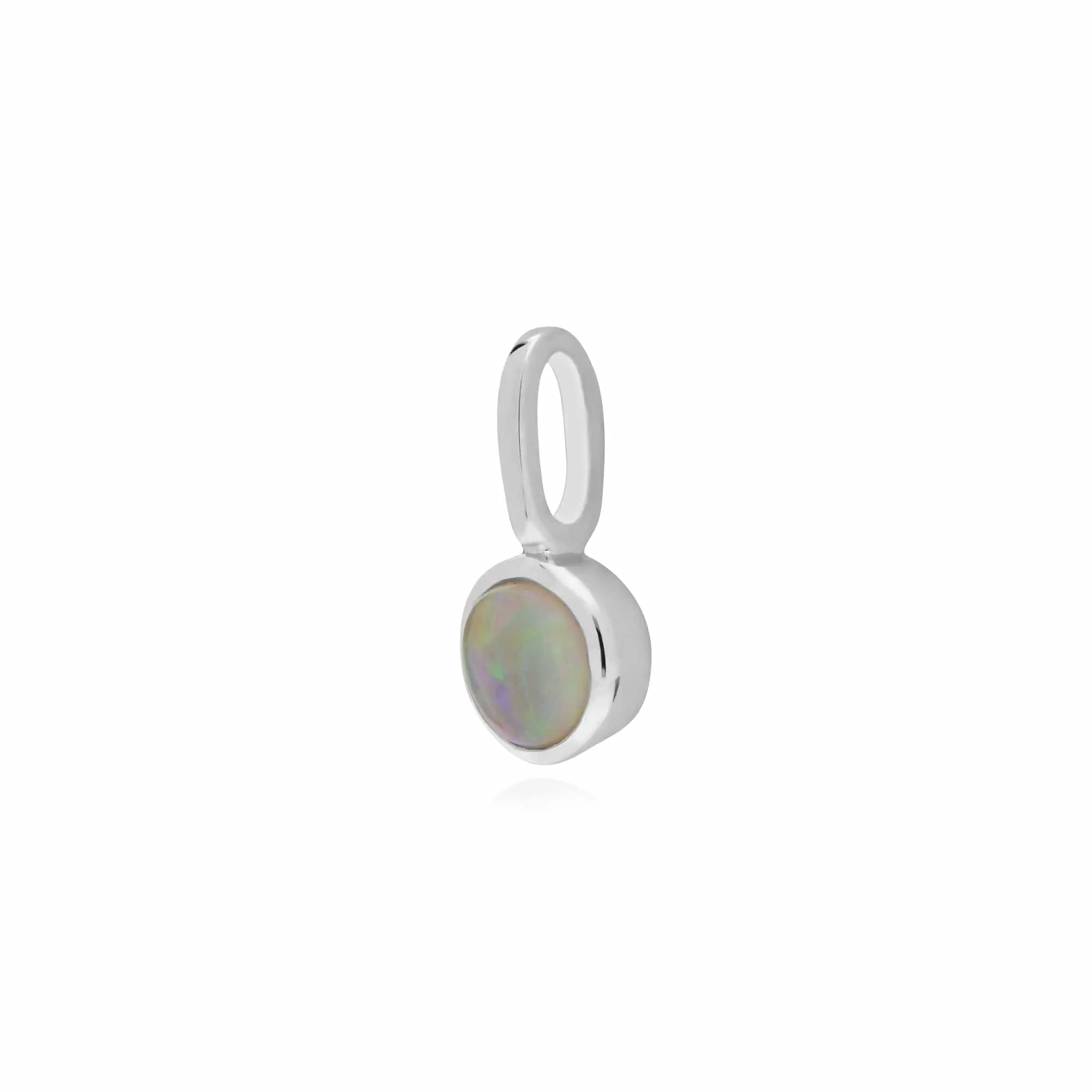 Gemondo Sterling Silver Single Stone Opal Charm sold by Gemondo Jewellery product image thumbnail 2