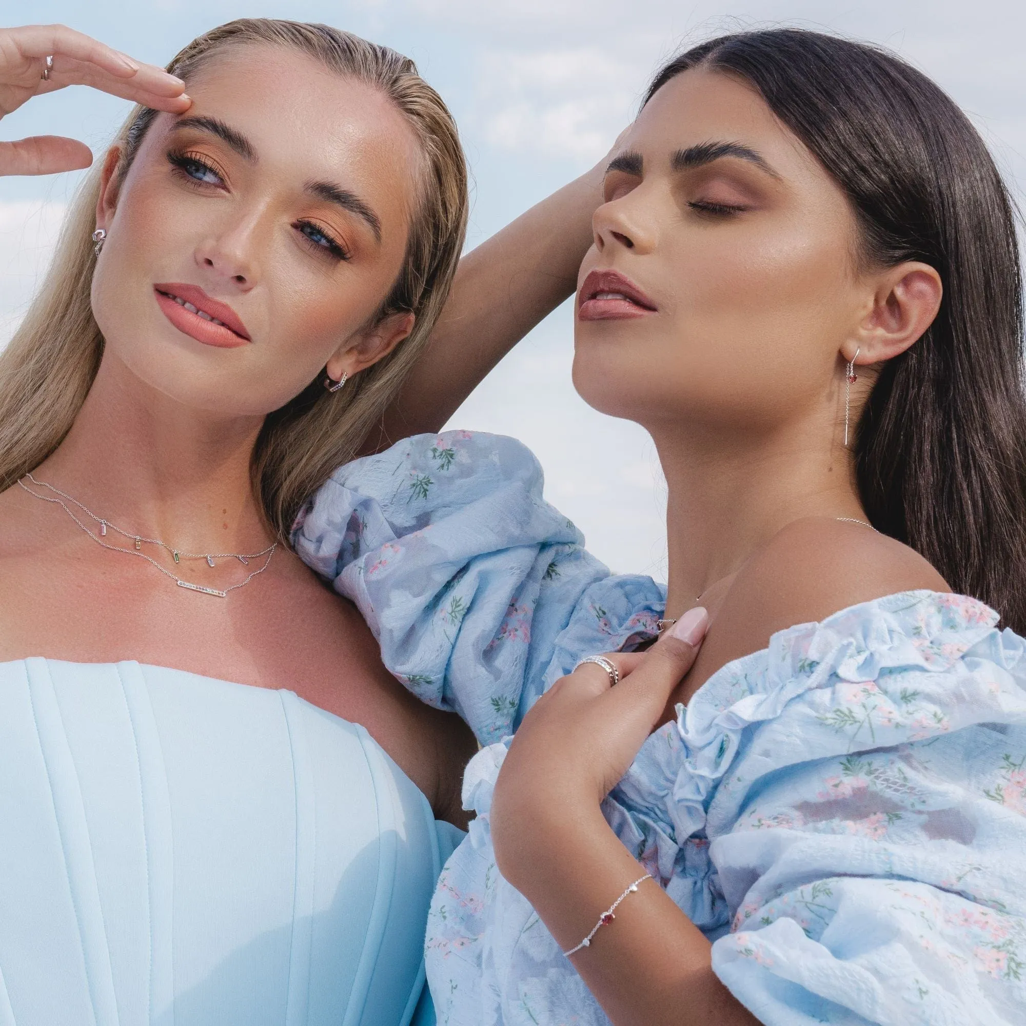 Garnet Heart Necklace in 9ct White Gold sold by Gemondo Jewellery product image thumbnail 2