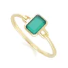 Classic Baguette Chalcedony Ring in 9ct Yellow Gold sold by Gemondo Jewellery