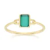 Classic Baguette Chalcedony Ring in 9ct Yellow Gold sold by Gemondo Jewellery